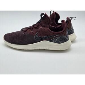 Nike Free TR 8 Print Burgundy Sail Training Shoes Womens 9 AH0709-600